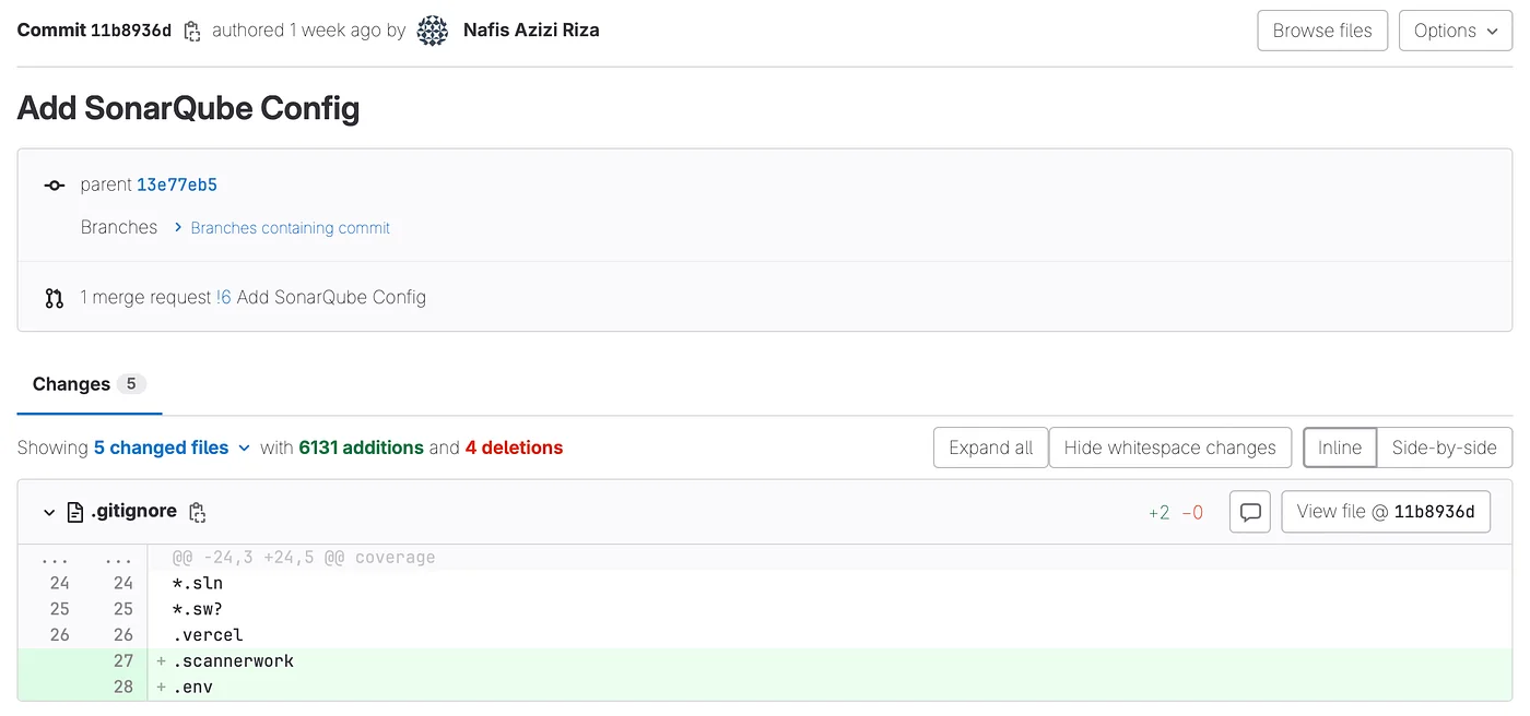 SIASISTEN commit message