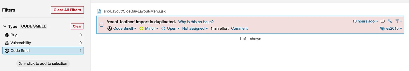 SIASISTEN SonarQube CodeSmell