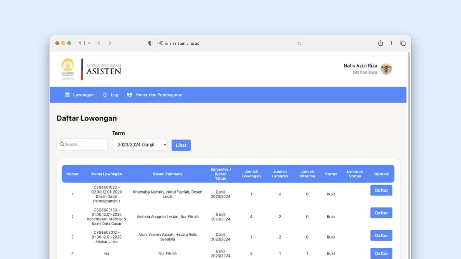 Revamping Siasisten - Taching Assistant Management App